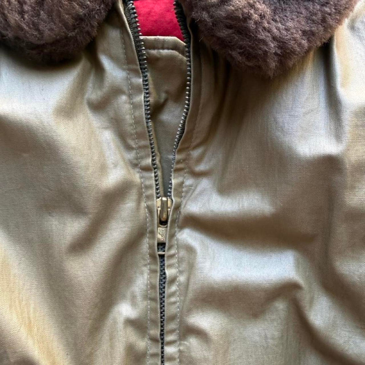 Vintage Polo Ralph Lauren G1 Bomber Fur Lined Jacket - Medium