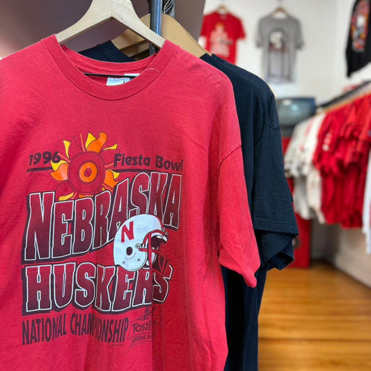 Vintage 1996 Nebraska Huskers Fiesta Bowl Football T-Shirt - XX-Large