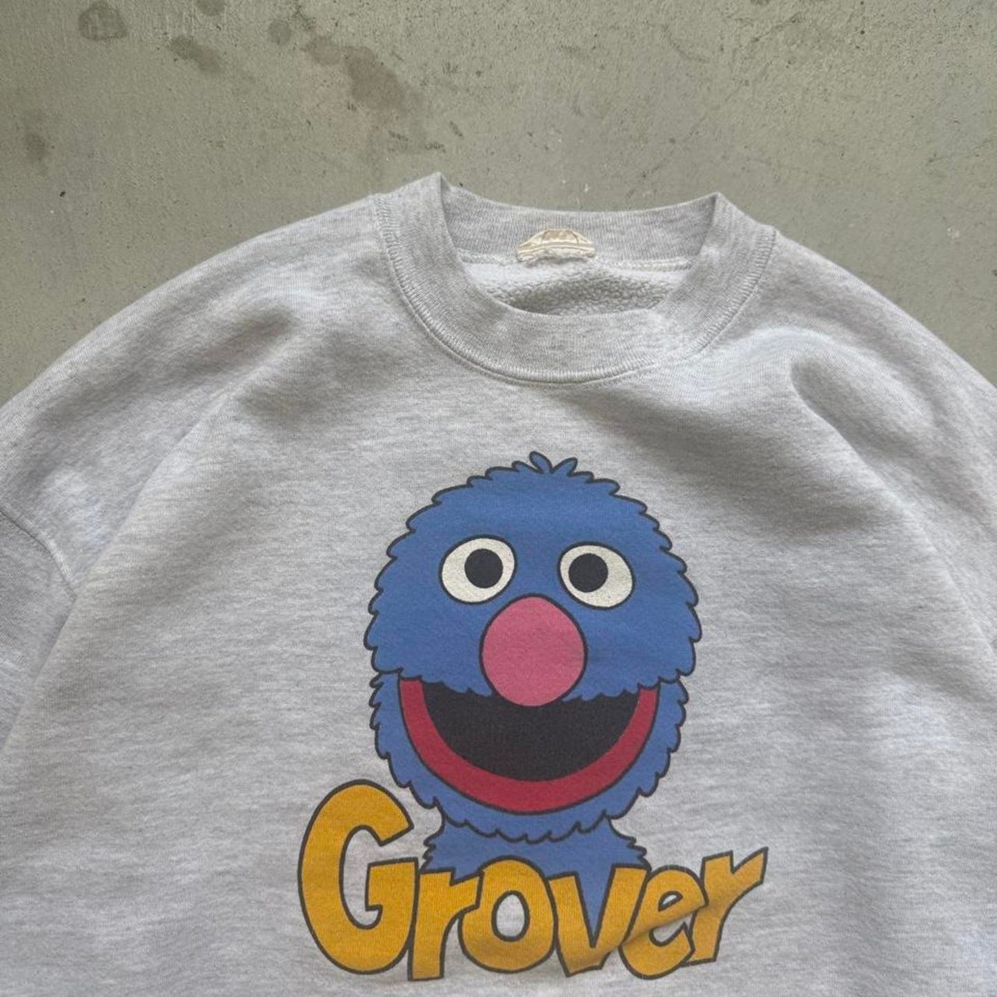 Vintage 90s Sesame Street Grover Crewneck - Large