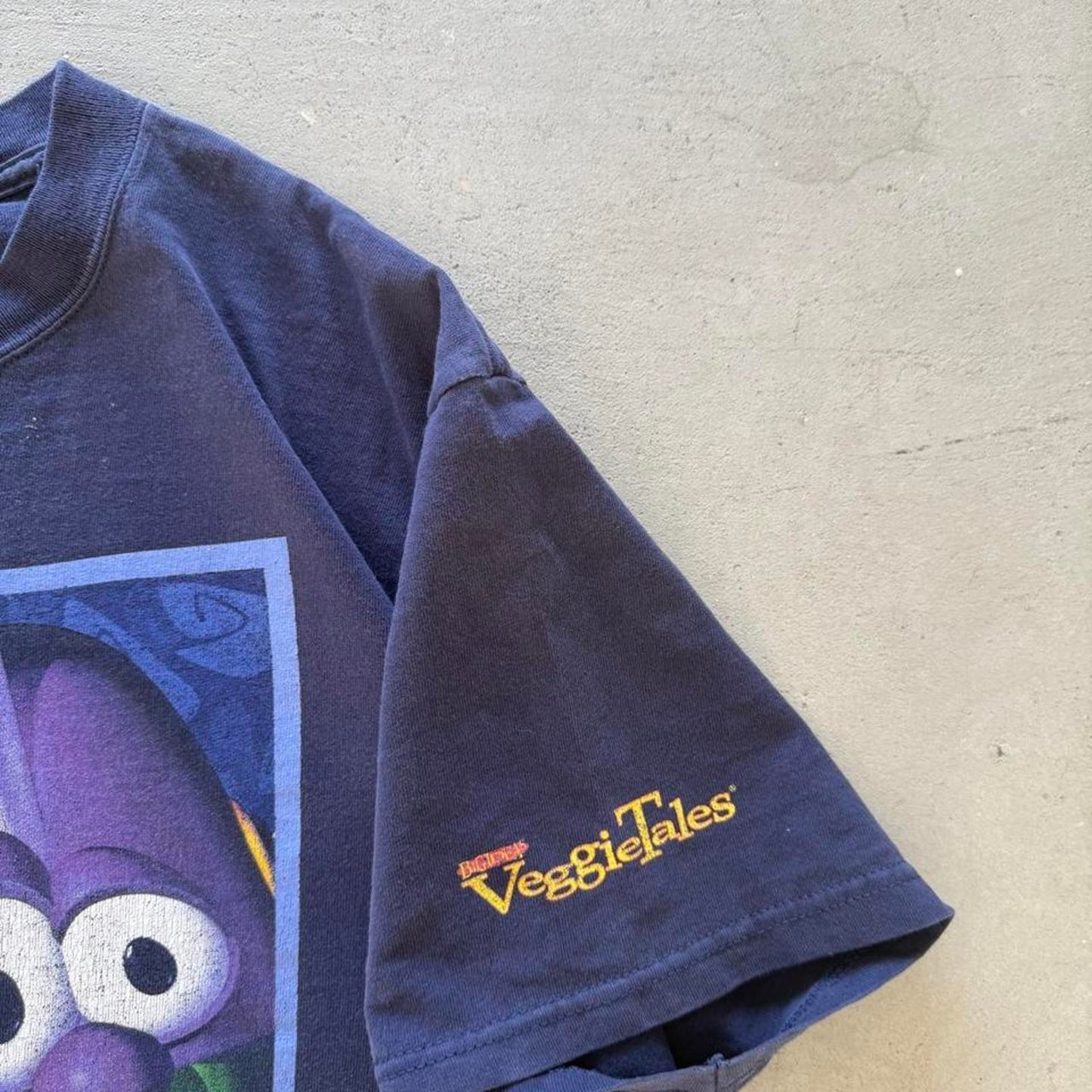 Vintage 90s Larry Boy Veggietales Jesus T-Shirt - Medium