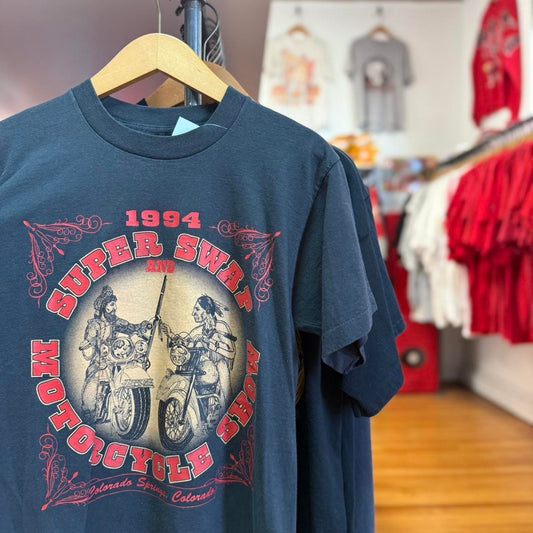 Vintage 90s Super Swap Motorcycle Show Biker T-Shirt