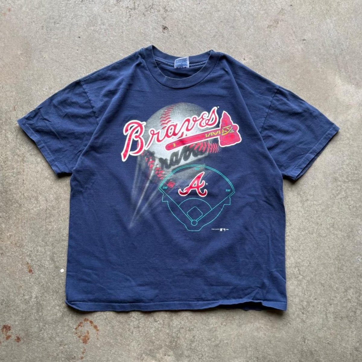 Vintage 90s Atlanta Braves MLB T-Shirt - X-Large