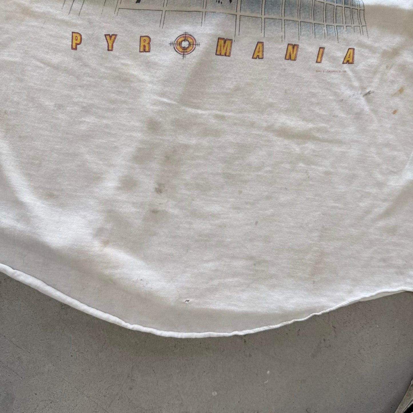 Vintage 80s Led Zeppelin Pyromania Band T-Shirt - X-Large