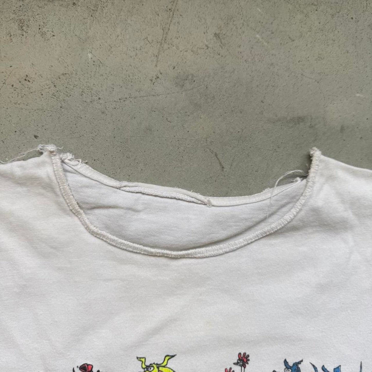 Vintage 90s Animal Sex Position Cartoon Cutoff - Large