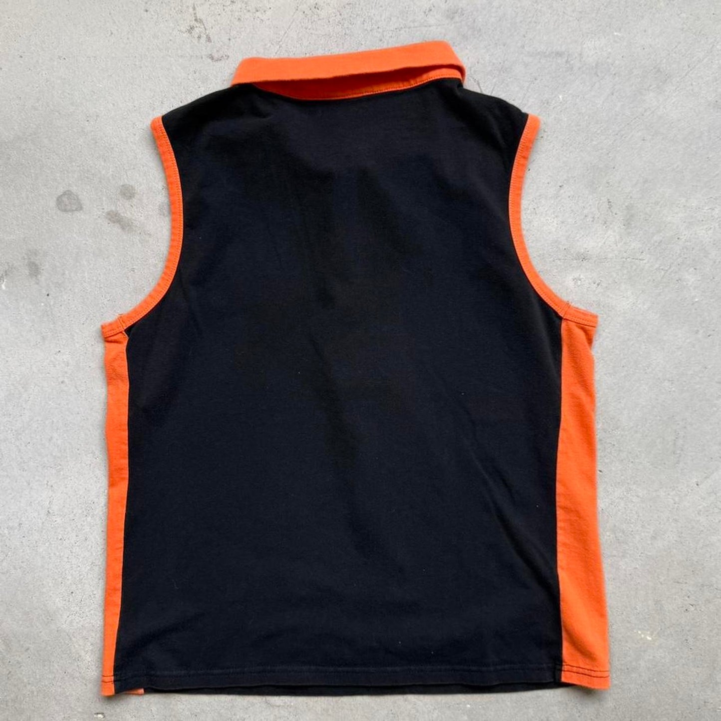 Vintage Y2K Sturgis Harley Style Quarter Zip Sleeveless T-Shirt - XX-Large (W)