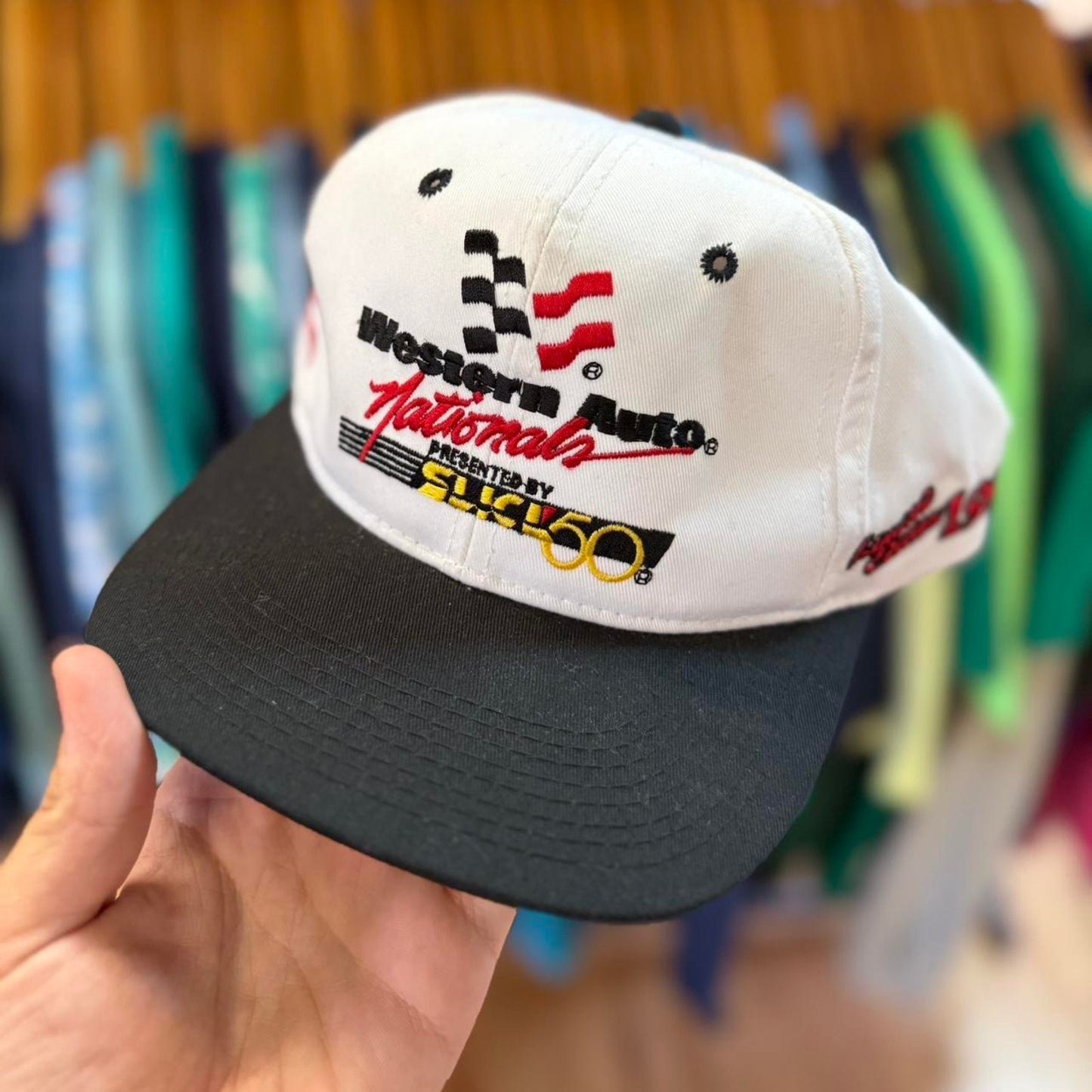 Vintage 90s NASCAR Racing Race Car Snapback