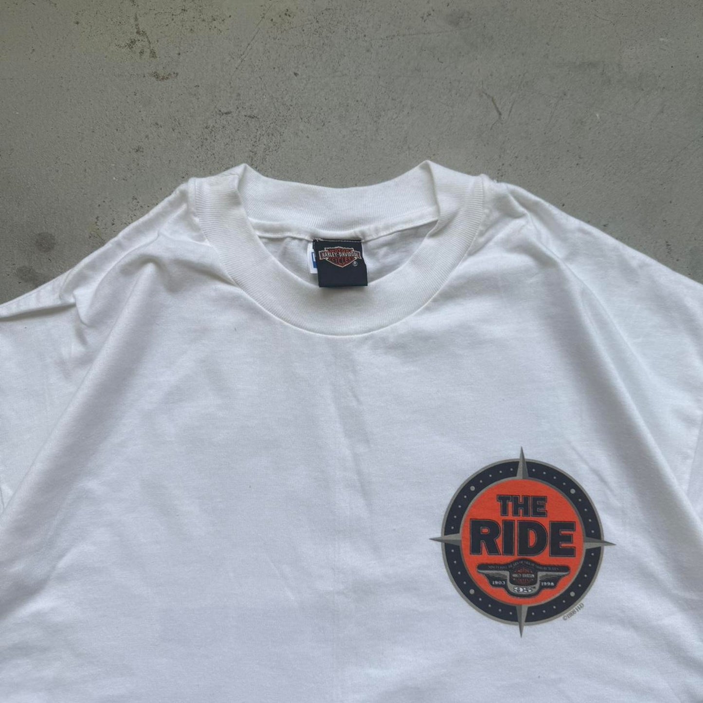 Vintage 1998 Harley Davidson Motorcycles The Ride T-Shirt - X-Large