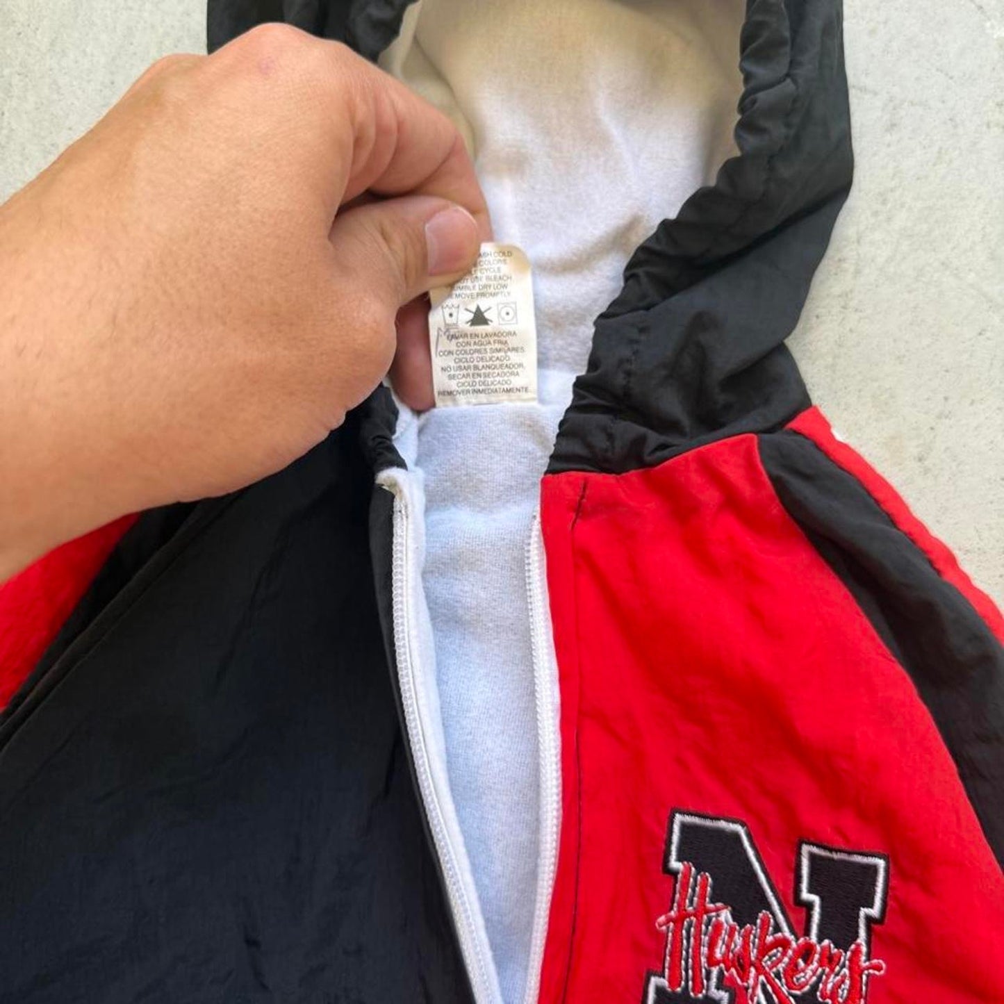 Vintage 90s Nebraska Huskers Windbreaker Jacket - Kids 12-18 Months