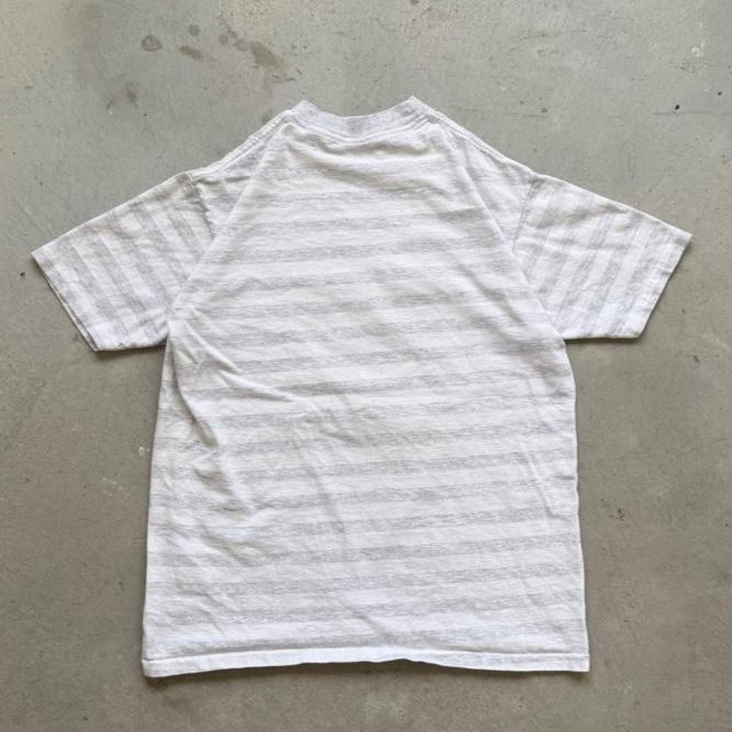 Vintage 90s Eagle Native American Striped T-Shirt - Medium
