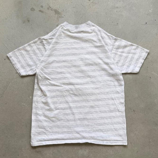Vintage 90s Eagle Native American Striped T-Shirt - Medium