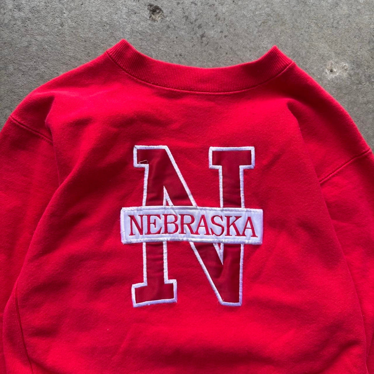 Vintage 90s Nebraska Huskers C Jones 44 Crewneck - Medium