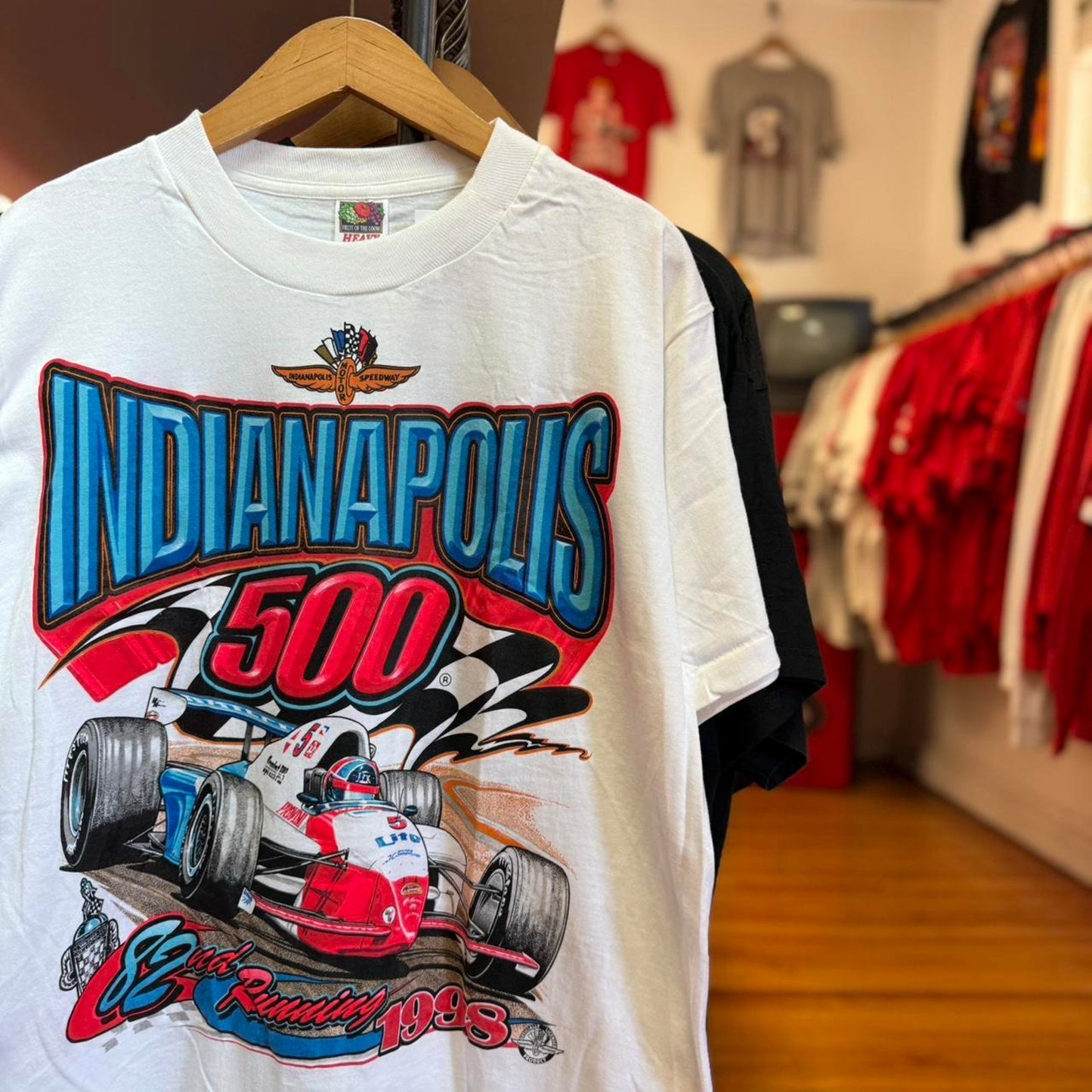 Vintage 1998 Indianapolis 500 Racing Racecar Nascar T-Shirt - Large