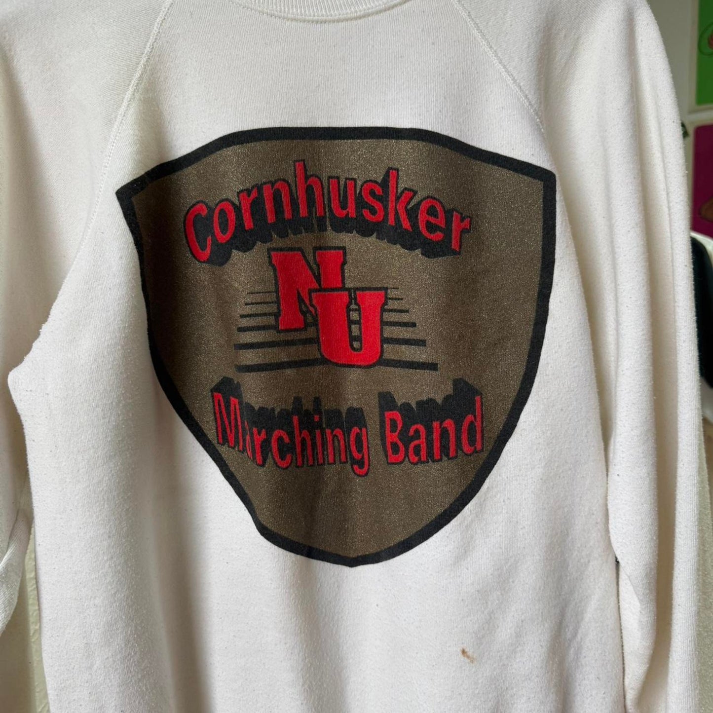 Vintage 90s Nebraska Marching Band Crewneck - Large