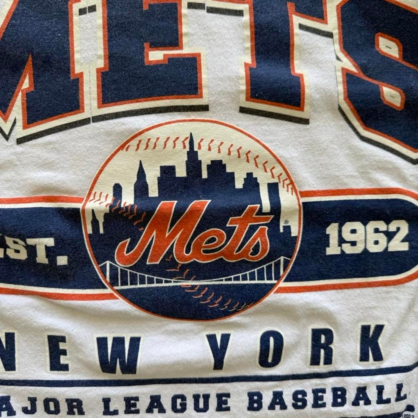 Vintage 90s New York Mets MLB Baseball T-Shirt - Medium
