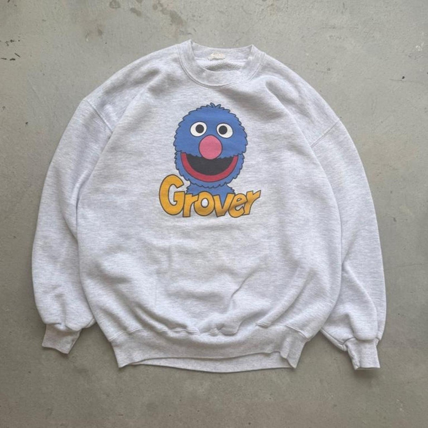 Vintage 90s Sesame Street Grover Crewneck - Large