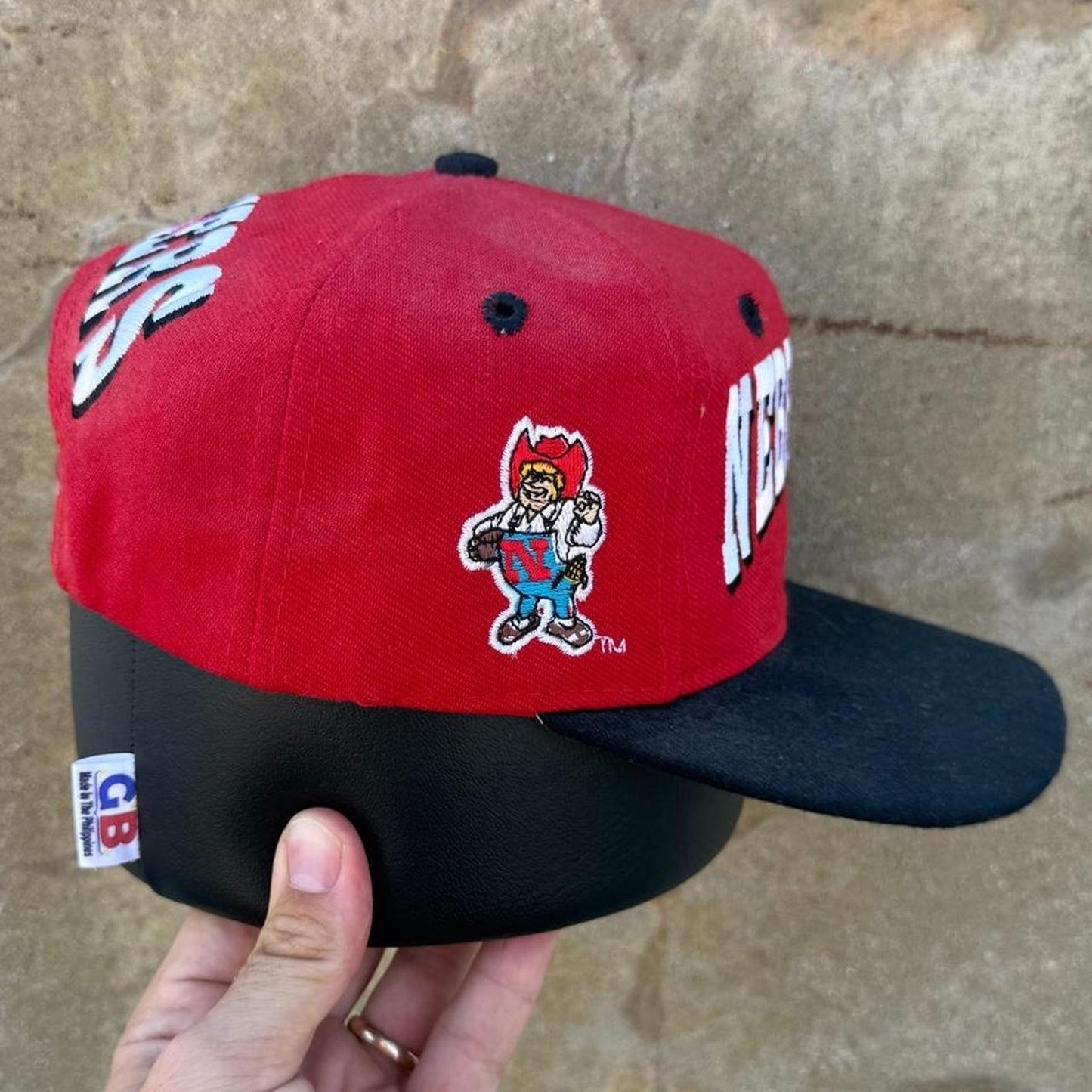 Vintage 90s Nebraska Huskers Spell Out Snapback