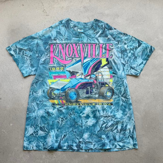 Vintage 1992 Knoxville Dirt Track Racing T-Shirt - X-Large