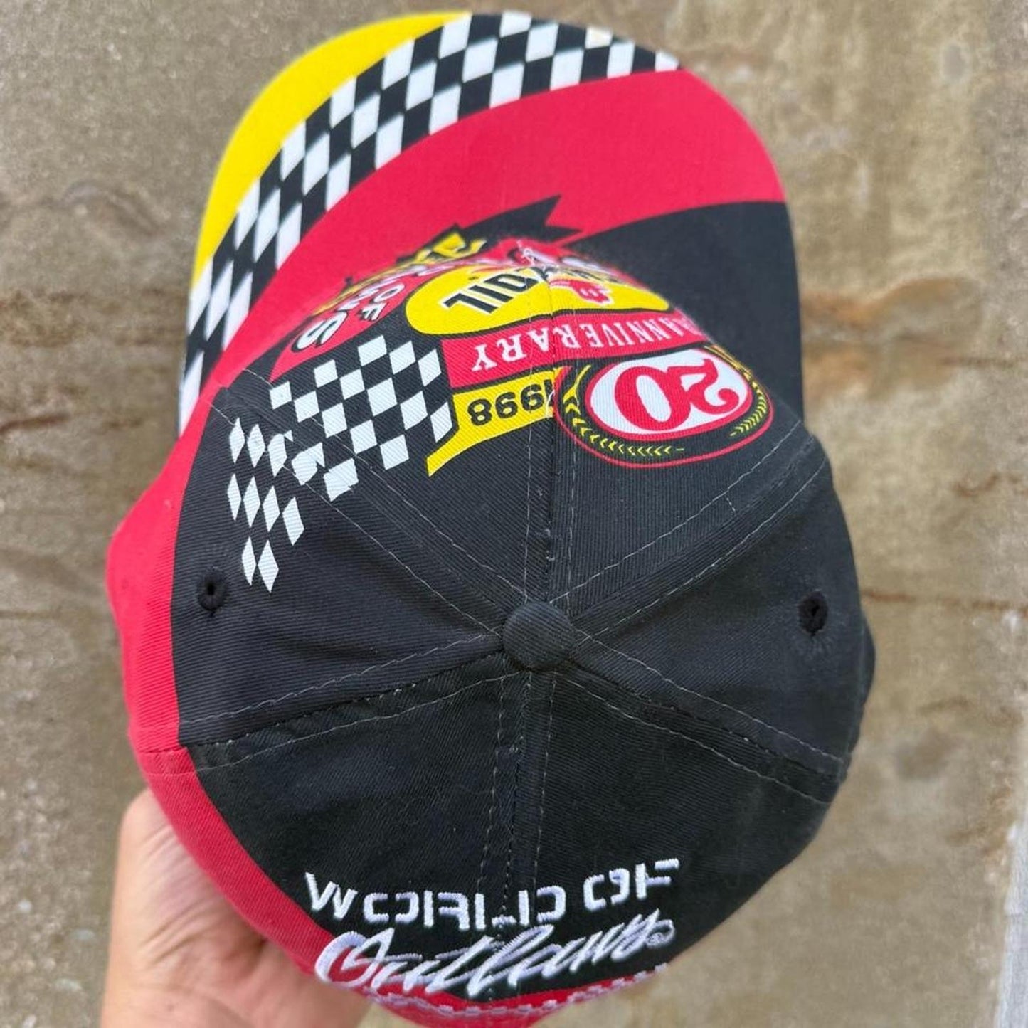 Vintage 1998 World Of Outlaws Pennzoil Racing Snapback