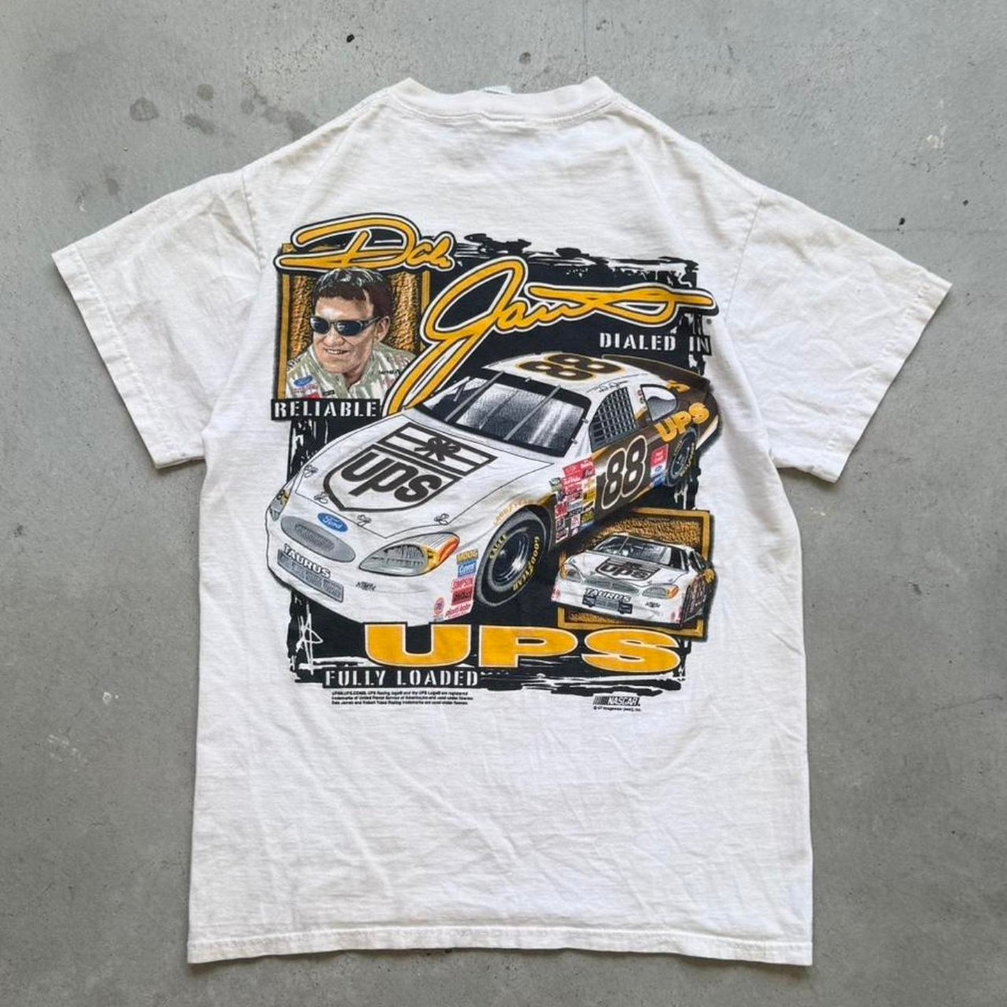 Vintage Y2K NASCAR Dale Jarrett Racing Race Car T-Shirt  - Medium