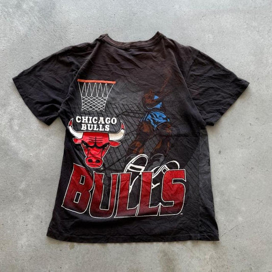 Vintage 90s Chicago Bulls Faded NBA Basketball T-Shirt - Medium