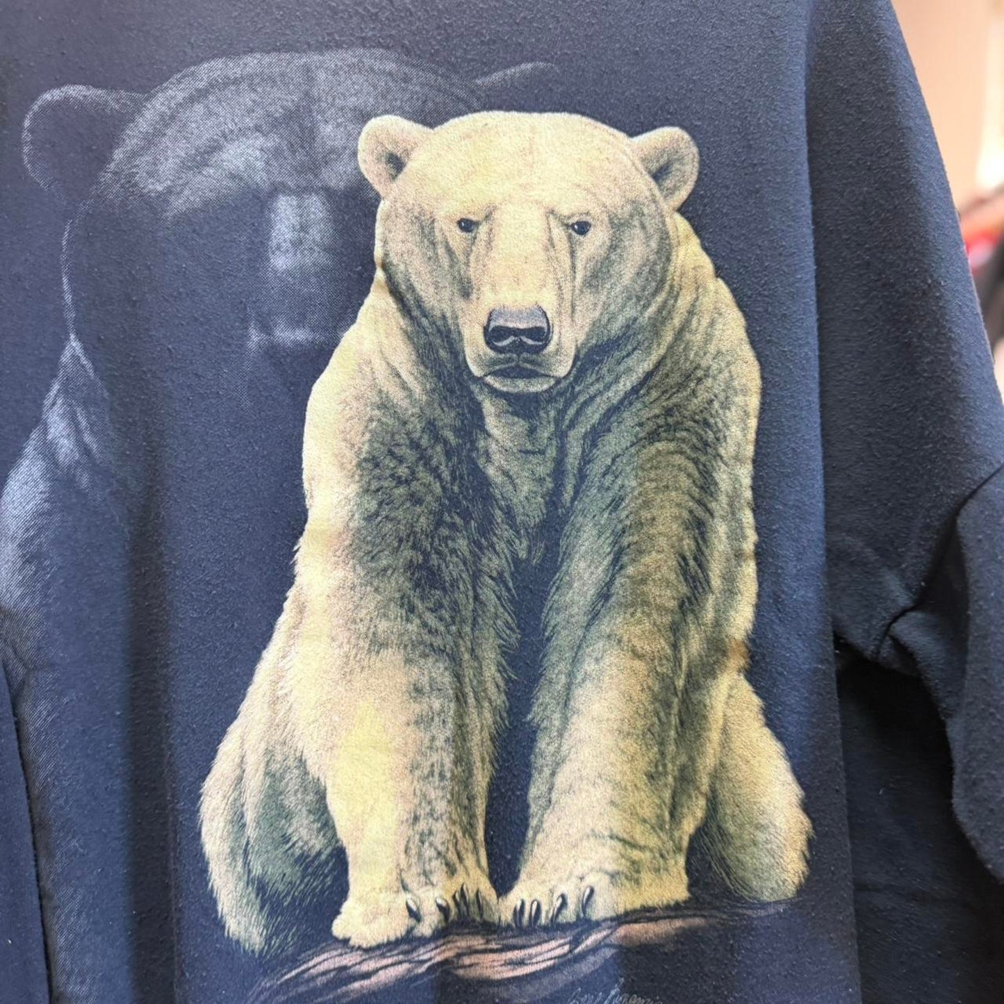 Vintage 90s Polar Bear Animal Crewneck - X-Large
