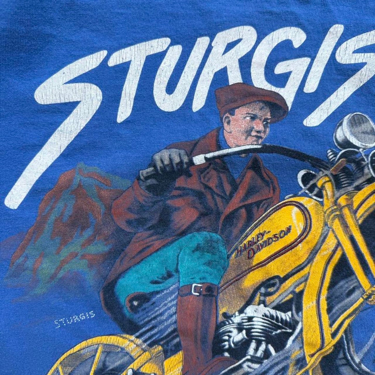 Vintage 1988 Sturgis Harley Davidson Motorcycles Biker T-Shirt - X-Large
