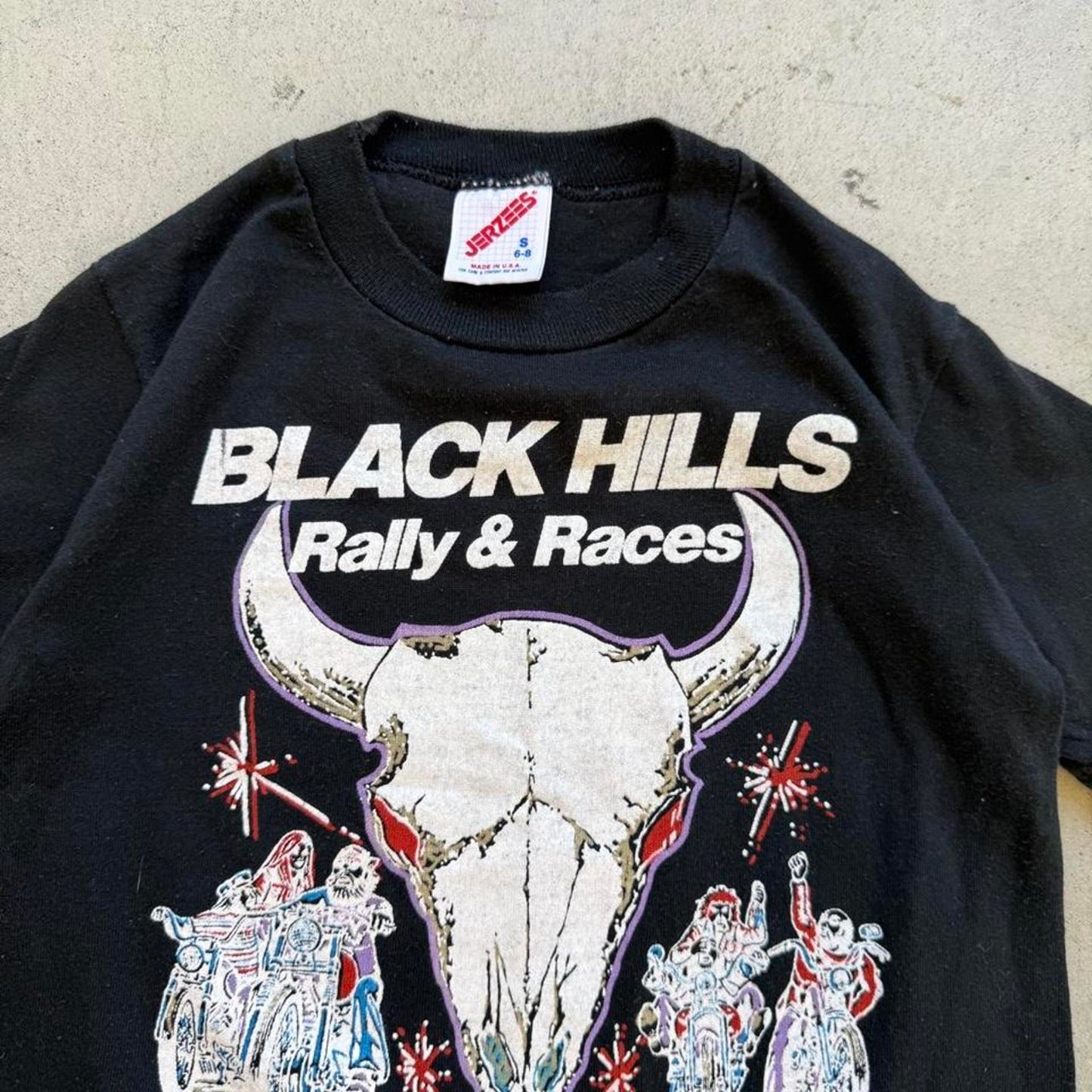 Vintage 1993 Sturgis Rally and Races Biker T-Shirt - Kids  Small 6-8
