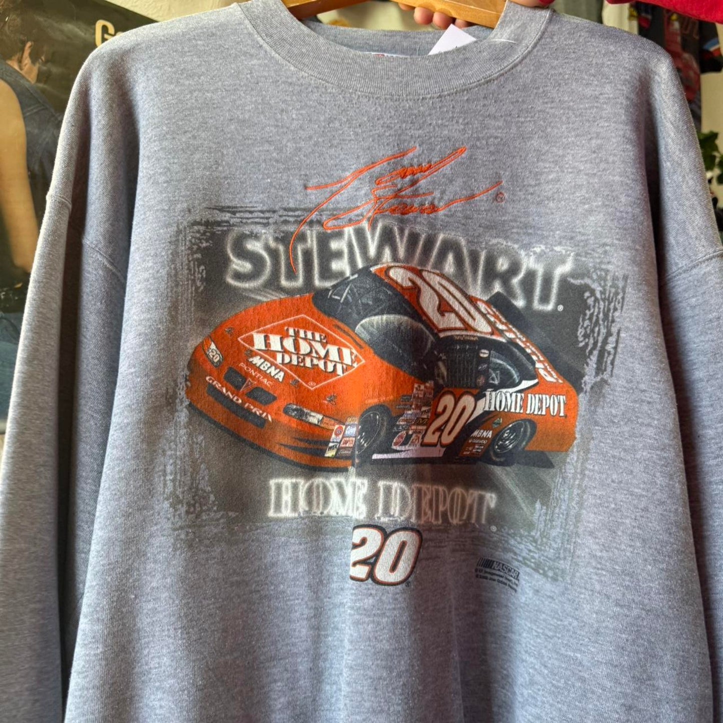 Vintage 90s NASCAR Tony Stewart Racing Crewneck  - XX-Large