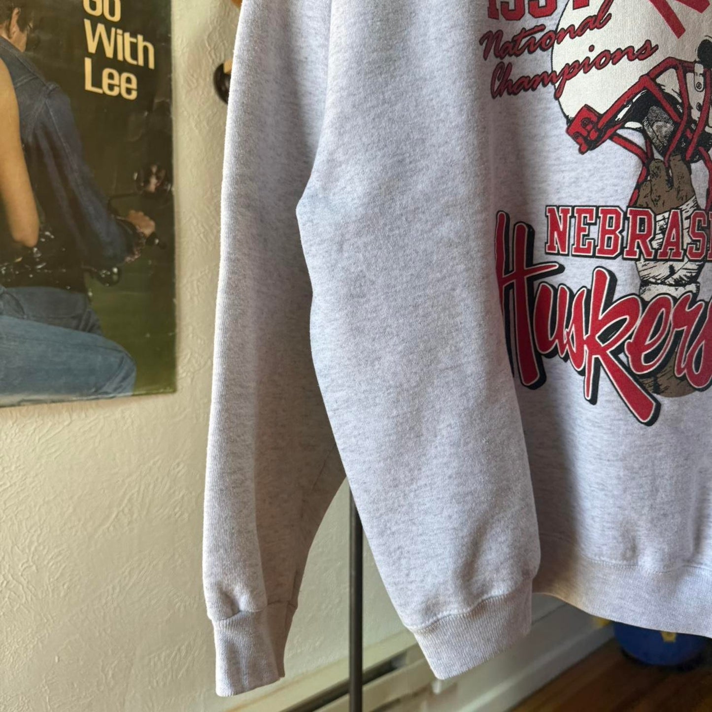 Vintage 1994 Nebraska Huskers National Championship Helmet Crewneck - X-Large