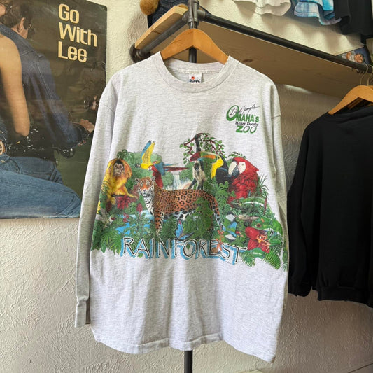 Vintage 90s Omaha Henry Doorly Zoo Animal Nature T-Shirt - X-Large
