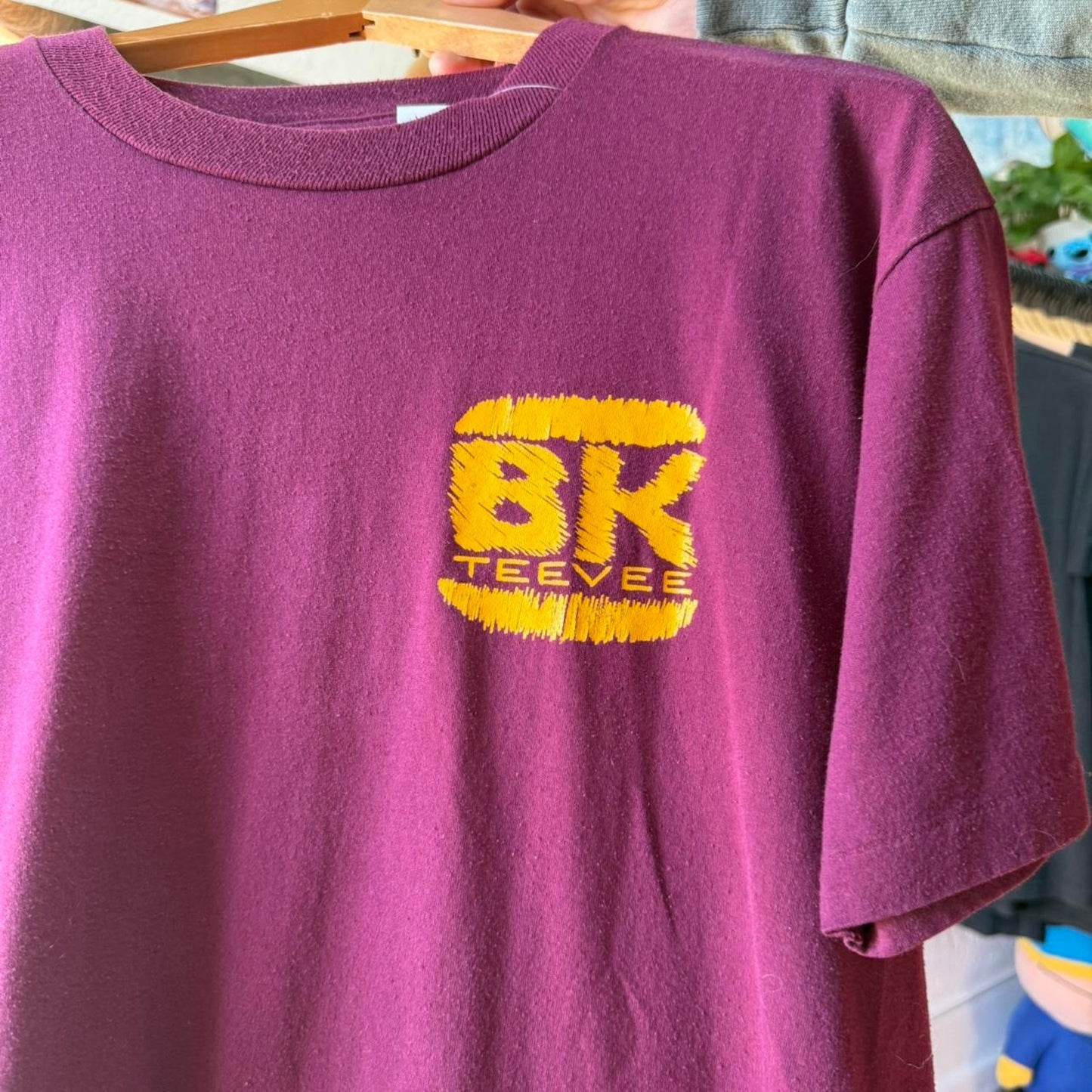 Vintage 90s Burger King Love This Place Flame T-Shirt - Large