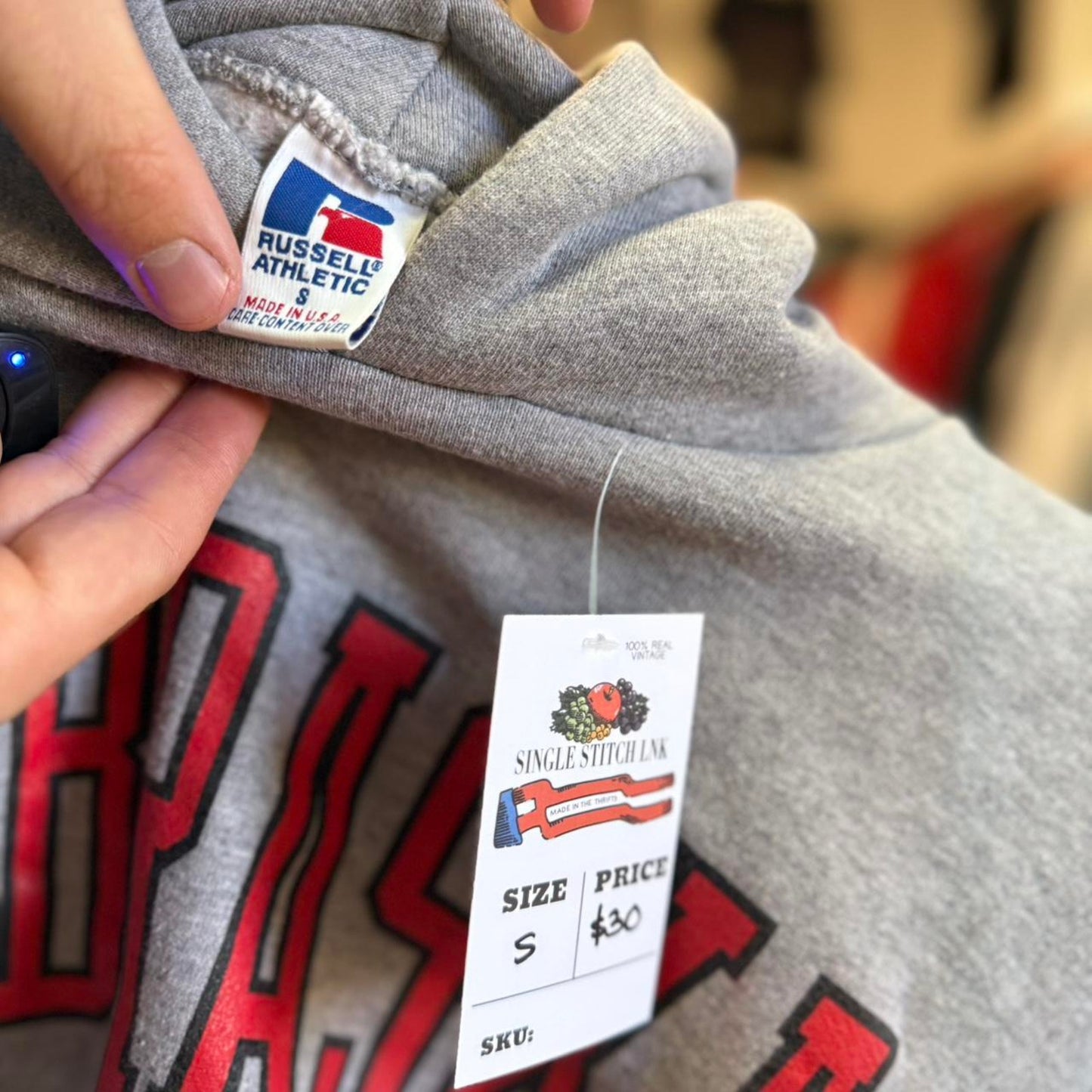 Vintage 90s Nebraska Huskers Russell Athletic Hoodie - Small