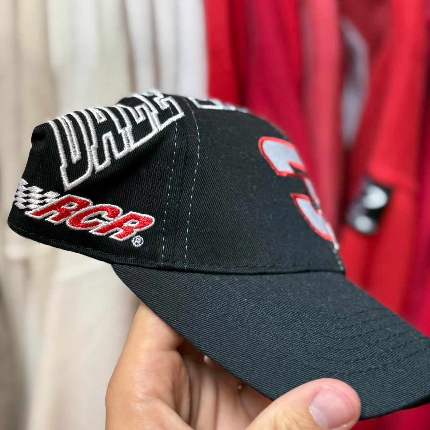 Vintage 90s NASCAR Dale Earnhardt Racing Race Car Cap