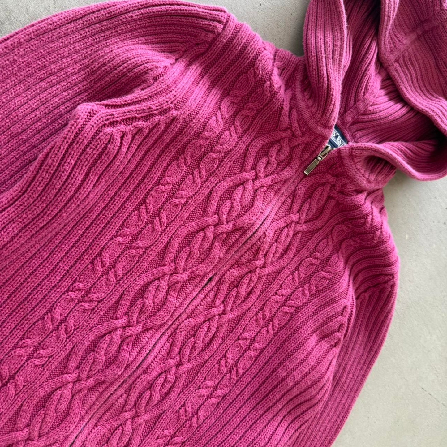 Vintage Y2K Knit Zip Up - 14W