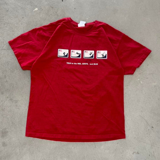 Vintage Y2K Skateboarding Skater Comic T-Shirt -Large