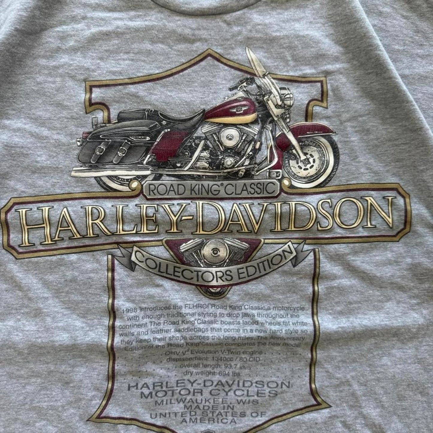 Vintage 90s Harley Davidson Motorcycles Biker T-Shirt - X-Large