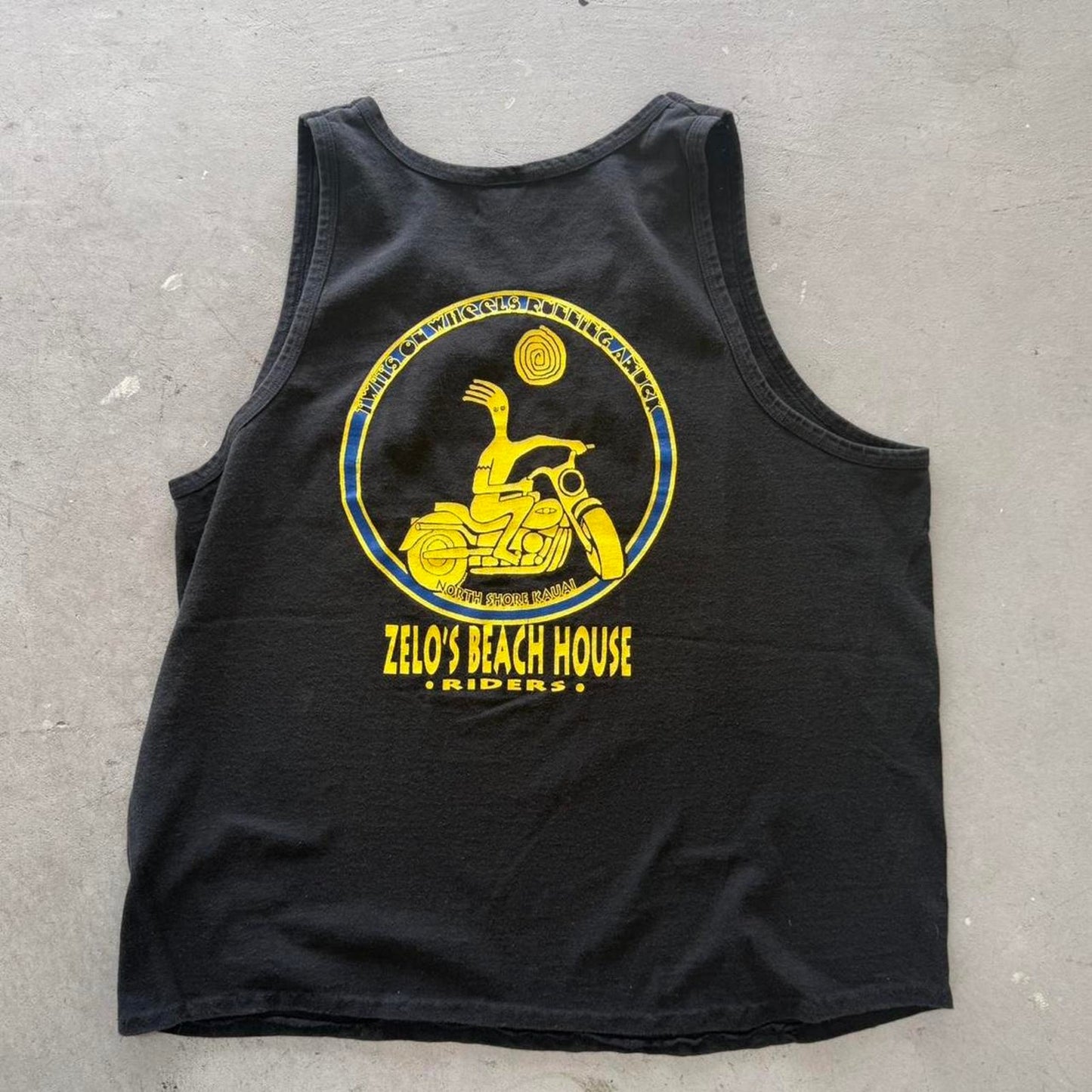 Vintage Hawaii Beach Riders Biker Motorcycle Tank Top T-Shirt - X-Large