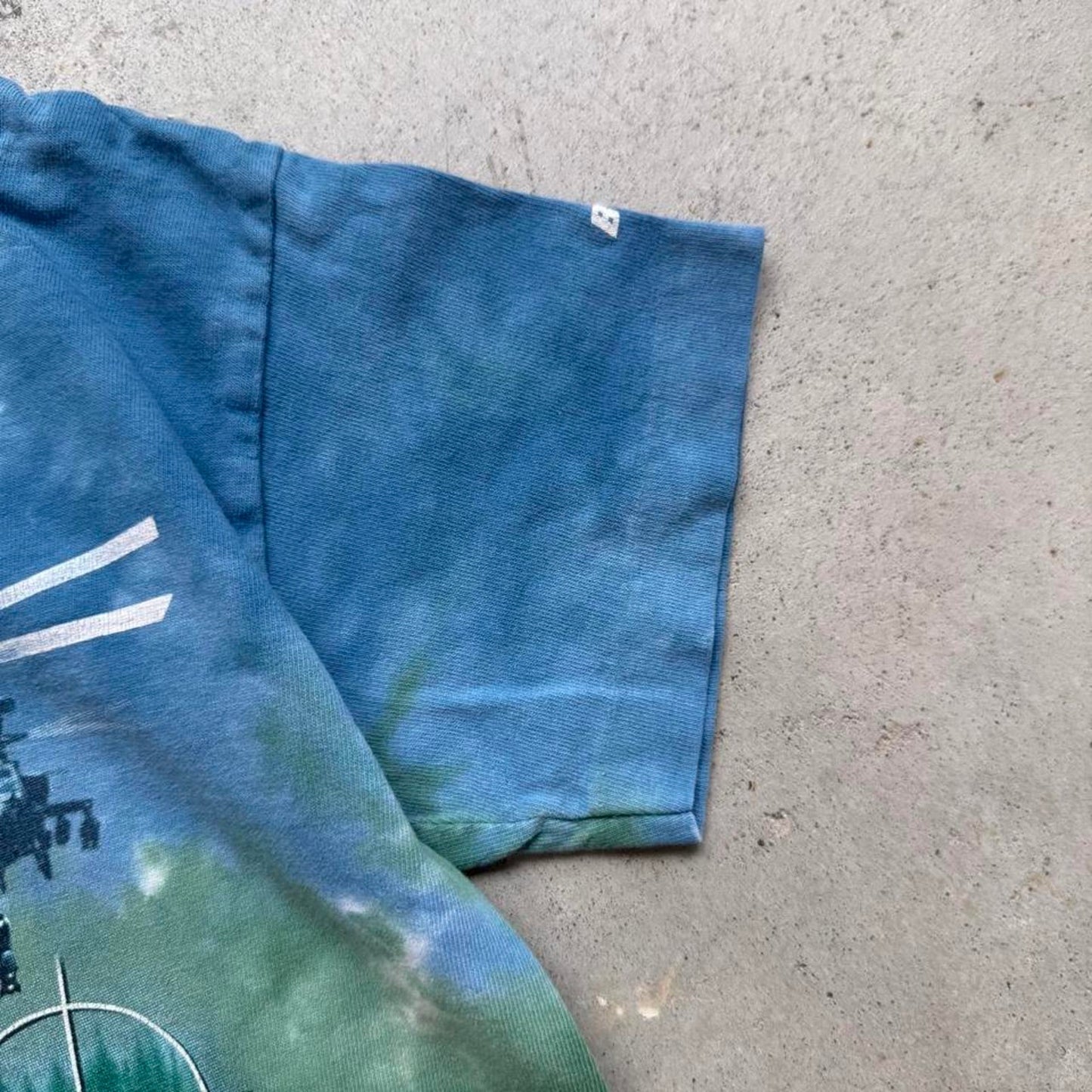 Vintage 90s Liquid Blue Apache Helicopter T-Shirt - Kids 6T
