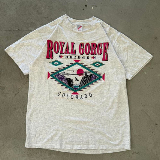 Vintage 90s Royal Gorge Bridge Colorado T-Shirt - Large