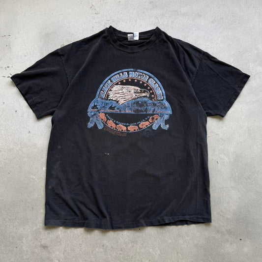 Vintage 90s Black Hills Motorcycle Rally Biker Harley T-Shirt - XX-Large