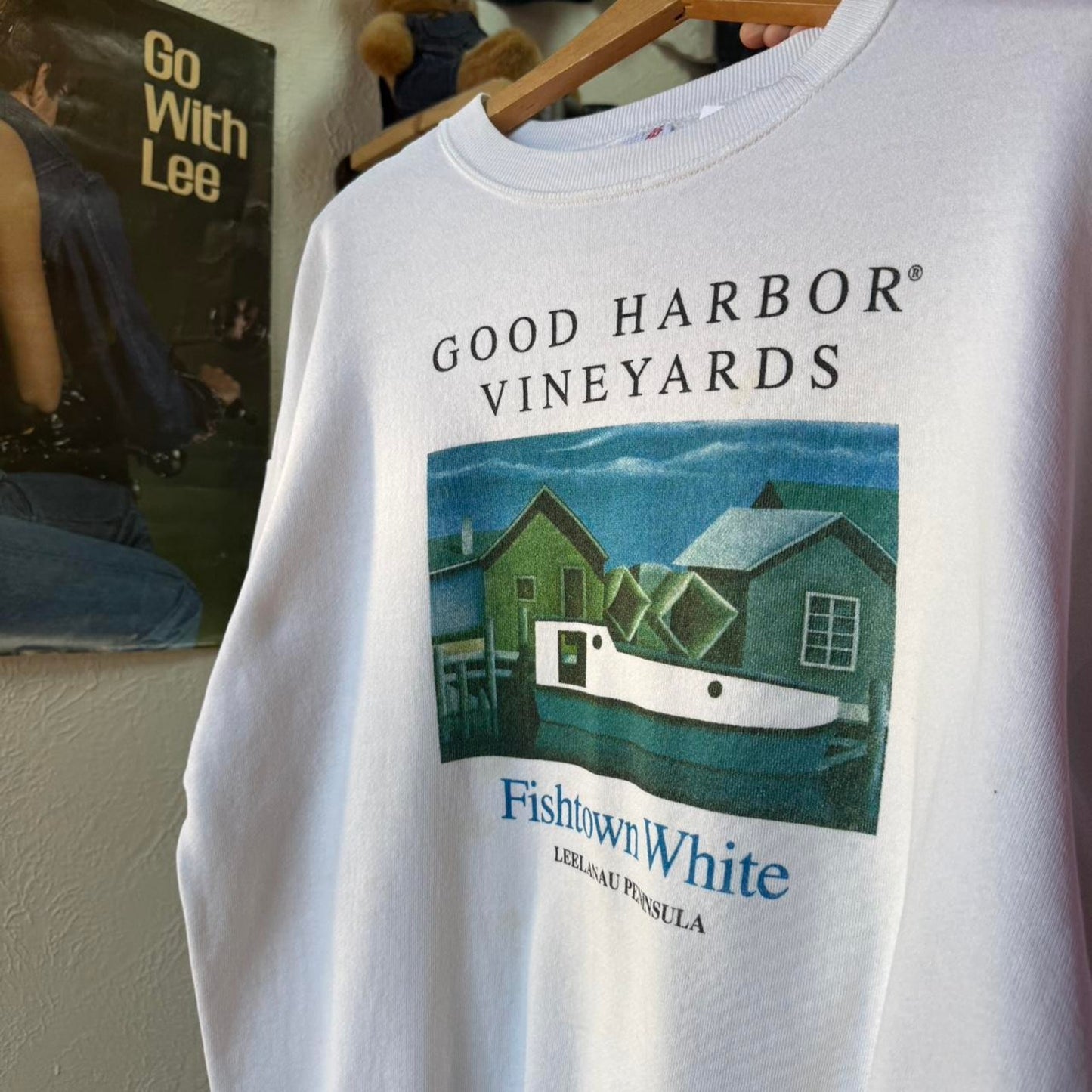 Vintage 90s Good Harbor Vineyard Winery Wine Crewneck - X-Large