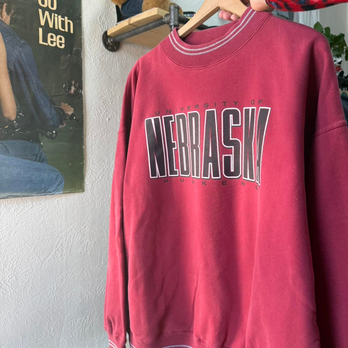 Vintage 90s Nebraska Huskers Spell Out Crewneck - XX-Large