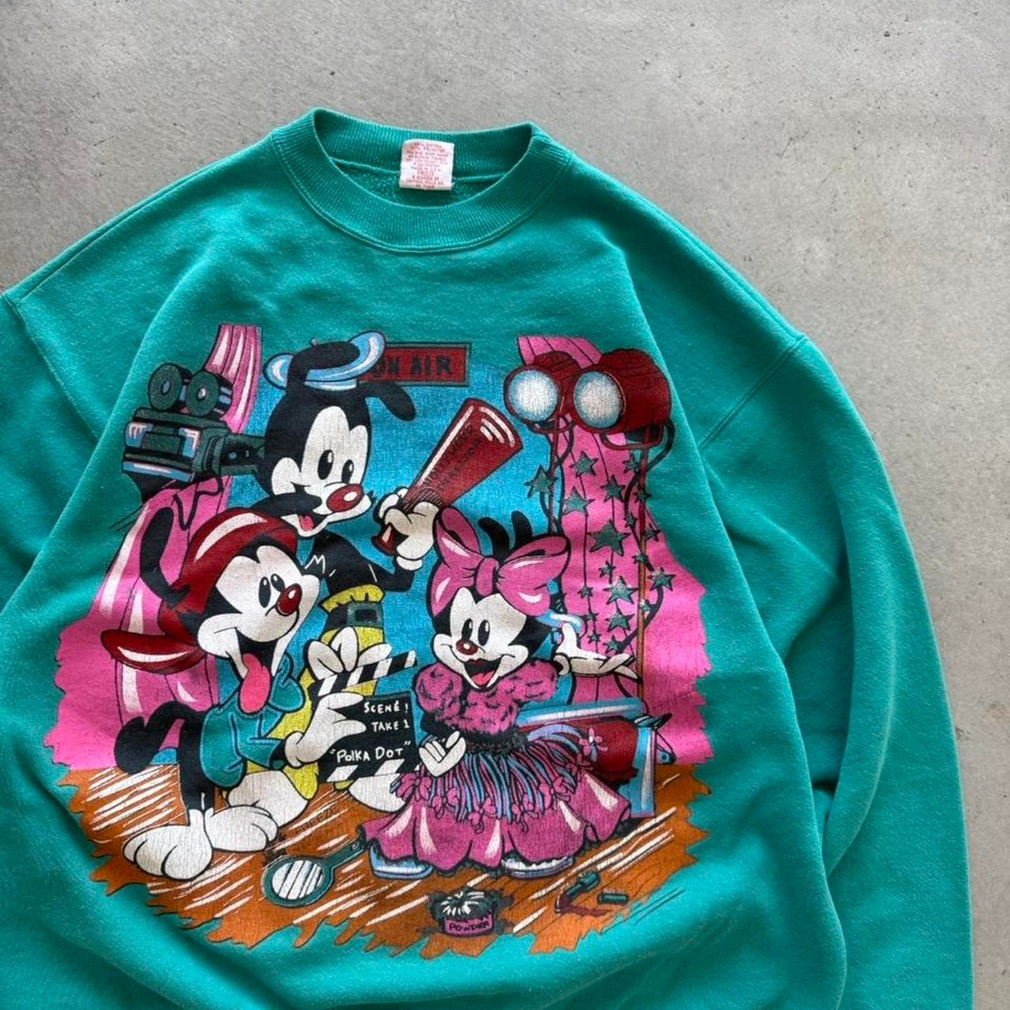 Vintage 90s Animaniacs Cartoon Character T-Shirt - Large