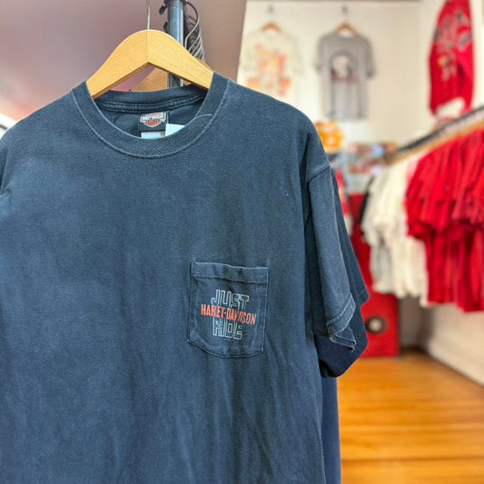 Vintage Harley Davidson Motorcycles Pocket T-Shirt