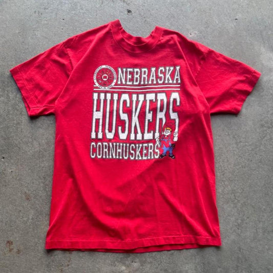 Vintage 90s Nebraska Huskers Cornhuskers Herbie T-Shirt - X-Large