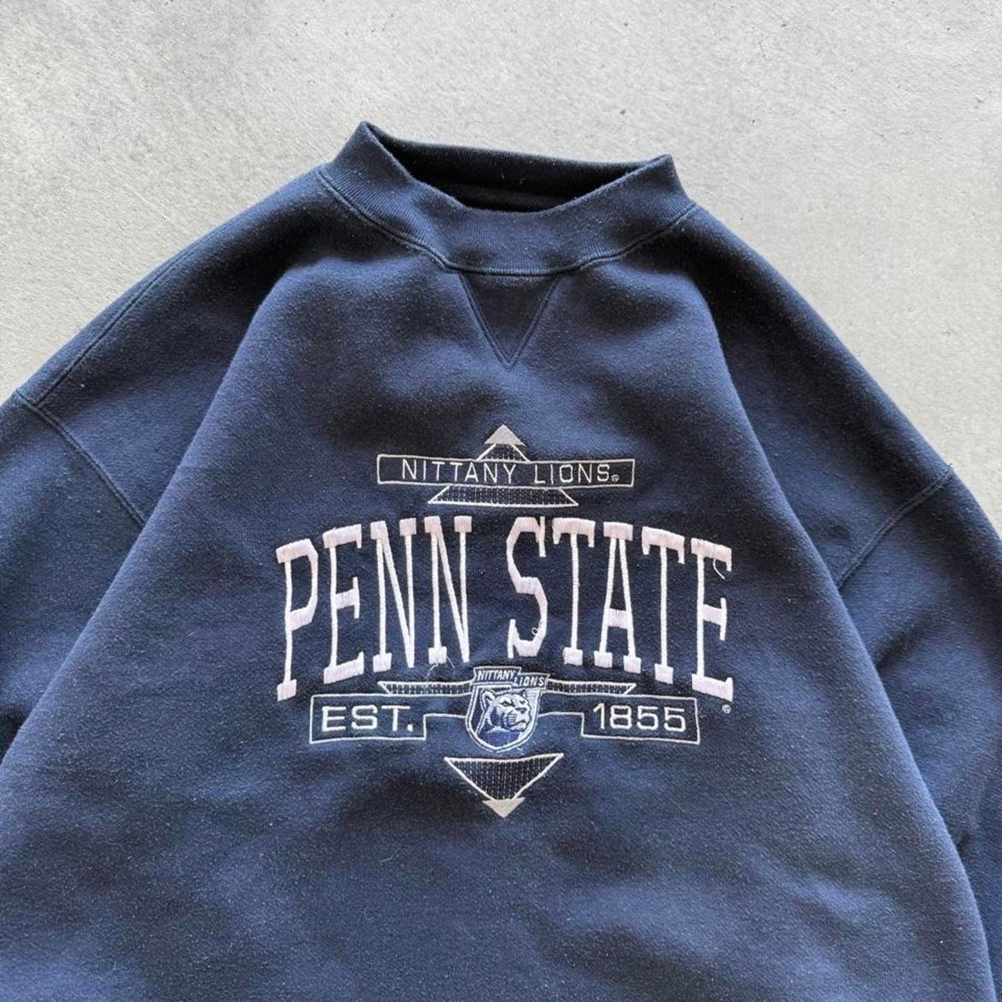 Vintage 90s Penn State Nittany Lions Embroidered Crewneck - Large