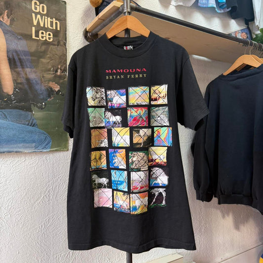 Vintage 1994 Mamouna Bryan Ferry Band Art Style T-Shirt - Large