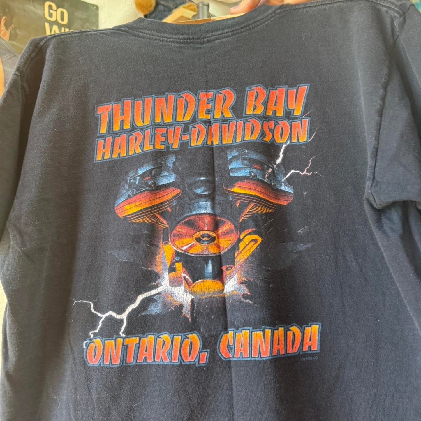 Vintage 90s Harley Davidson Motorcycles Canada Biker T-Shirt - X-Large