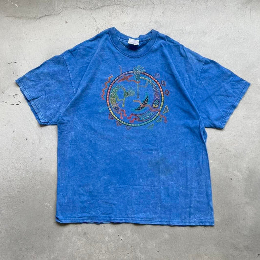 Vintage 90s Aztec Style Native Arizona Art T-Shirt - X-Large