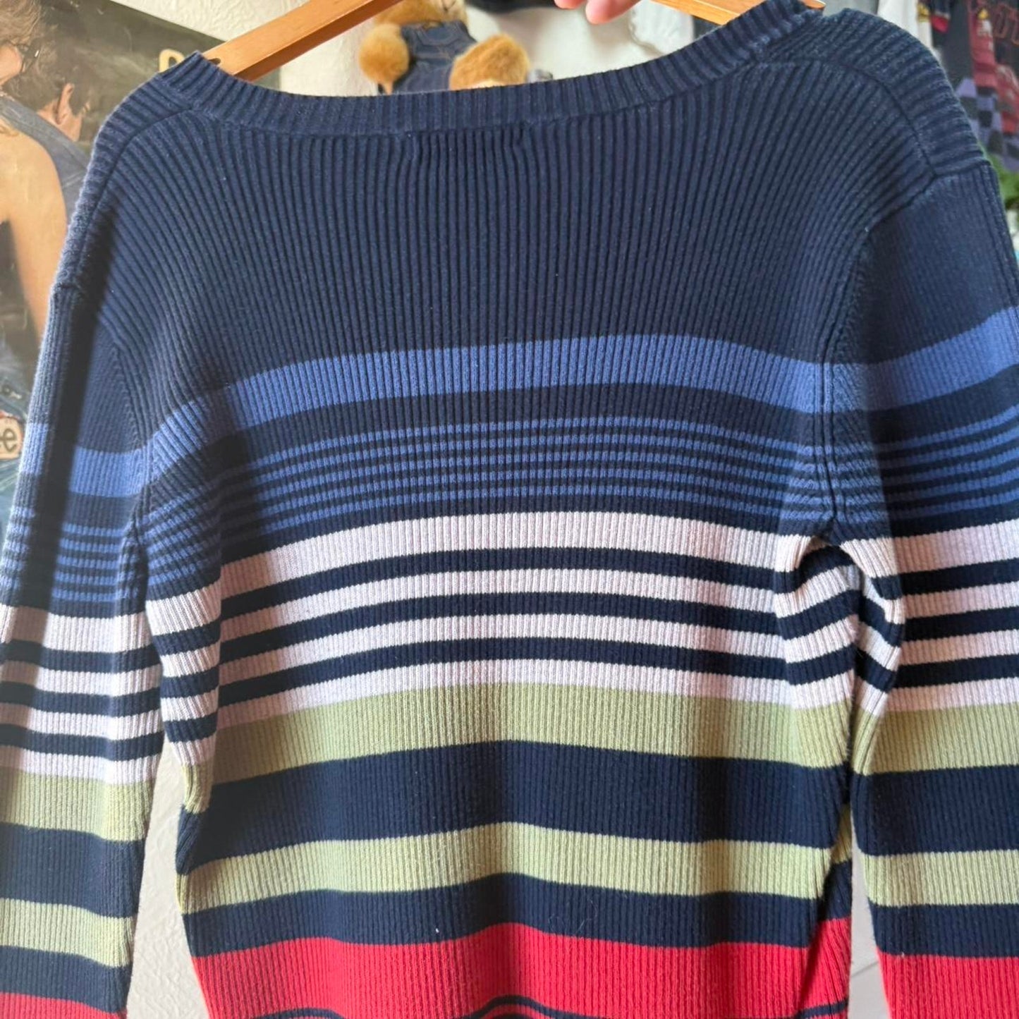 Vintage Liz Clairborne Striped Sweater - X-Large (W)